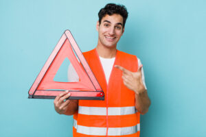 Jak ustawić trójkąt ostrzegawczy?